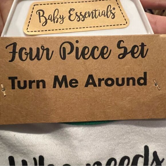 St. Patricks Day Who Needs Luck With All This Charm Baby 4pc Size 0-3mo NWT 🏷 - Picture 6 of 11